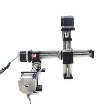 China Linear System Auto Gantry Robot Linear Modules Slide Screw Multiaxial Motor Robotic Ball Trigger Guide Motion XYZ Axis Rail Table for sale