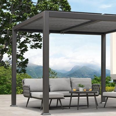 China Outdoor PLFE Long Warranty Modern Easy Cleaning Pavilion Windproof Garden for sale