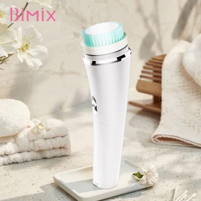 China Private Label Skin Acne Removal DEEP CLEANSING Silicone Scrub Electric Facial Wash Detergent Face Remover Brush 5 in 1 for sale