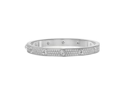 China Other Fashion Couples Bracelet 18k White Gold Private Custom Men LOVE Gypsophila Diamond Brand Bracelet 18K Gold Ladies Bracelet for sale