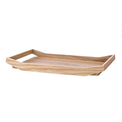 China Home/Hotel/Restaurant Solid Wood Tray Wholesale New Design Household Tea Cup Luxury Natural Wood Tray for sale