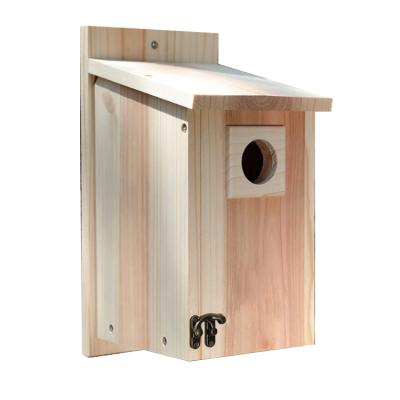 China Wooden High Quality Natural Outdoor Indoor Decor Hanging Bird House Cage For Birds for sale