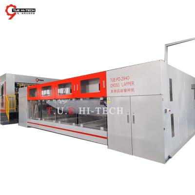 China Servo control high quality non woven fabric produce machine high speed cross vertical lapper air laid machine for web formation for sale