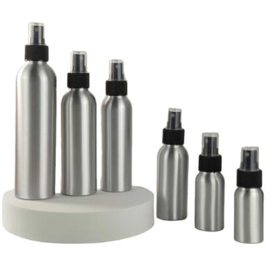 China 30ml 50ml 100ml 120ml 150ml Cosmetic Aluminum Spray Bottle Perfume Storage Bottle With Fine Mist Pump for sale