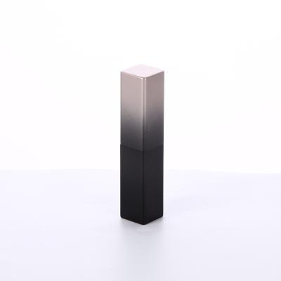 China Modern Cosmetics Click Using Gradient Color Square Metal Magnetic Lipstick Tube for sale