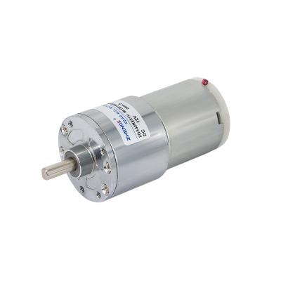 China 12V 24V DC Permanent Magnet Gear Motor Electric Low RPM High Torque ZGA42RE for sale