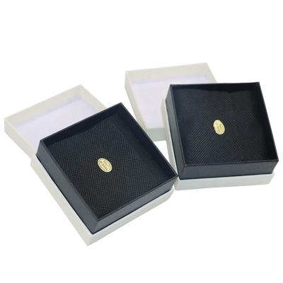 China Jewelry package in stock cardboard paper jewelry box earring ring jewelry box beige pendant cheap set for sale