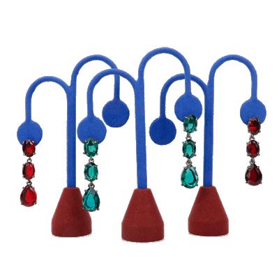 China Earring Show 2021 Shenzhen XiangYu Fashion Wholesale Custom Microfiber Earring Display Stand for sale