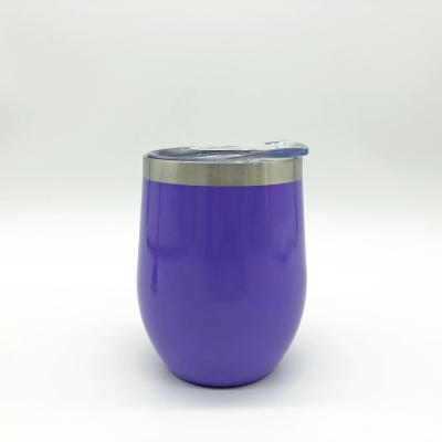 China Business 12 oz Double Wall Stainless Steel Mug Wholesale Egg Shaped Mug Tumbler for sale