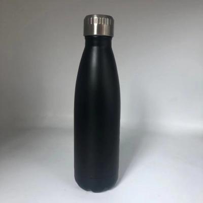 China 350ml Double Wall Stainless Steel Cola Shape Viable Vacuum Bottle For Sports Kits For Kids Basketball Kit for sale