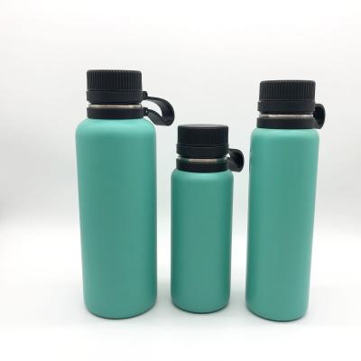 China New design PORTABLE silicone handle stainless steel vacuum cup sports bottle travel bottle for sale