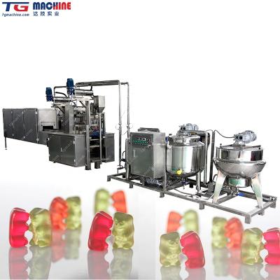 China High Speed ​​Food Processing Machine Soft Candy Forming And Gummy Candy Making Machine With Double Twist Candy Wrapping Machine for sale