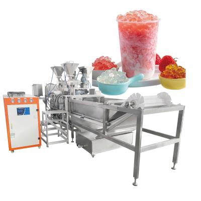 China food & Factory Beverage Crystal Ball Machine Agar Boba Bubble Tea Juice Jumping Balls Bursting Boba Production Line for sale