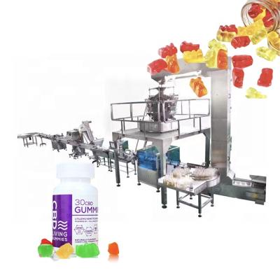 China Food Tablet Jelly Pharmaceutical Candy Bottle Filling Machine Tablet Gummy Packing Line Gummy Packing Line for sale