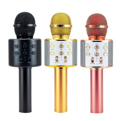 China Wireless Handheld Microphone Karaoke Microphone For Singing Party With Remix Voice Portable Handheld Karaoke Mic Speaker Singing Microphone for sale