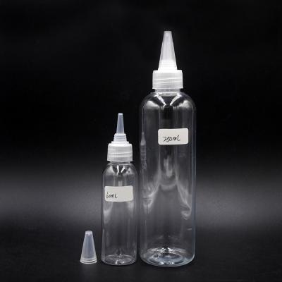 China 50ml 60ml 80ml 100ml 1Hair Oil Bottle Empty Plastic Potion Glue Bottles For Hair Oil Bottle for sale