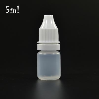 China 5ml 10ml 20ml 30ml Twist Cap Plastic Bottles tamper cap liquid dropper plastic vial bottle en venta