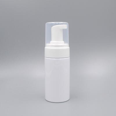 China 100ml 150ml White and clear foam dispenser pump bottle for foaming soap zu verkaufen