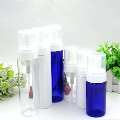 China plastic toner bottle manufacturer 100ml empty foamer white foaming bottle with brush 30ml 60ml 120ml 150ml 200 ml en venta