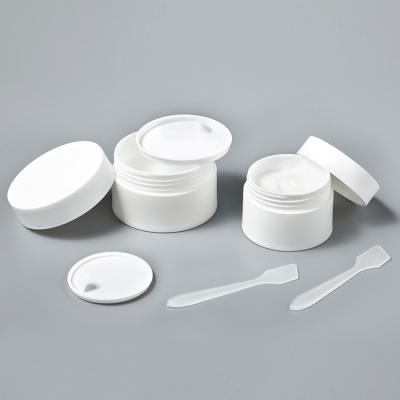 China PP double wall frosted cosmetic skin care cream jars container 3g 5g 10g 30g 50g 80g for sale