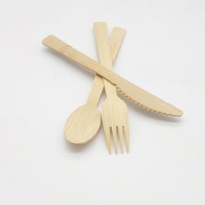 China China Supplier Eco-Friendly Supplier Wholesale Disposable Bamboo Fork Knife Wooden Cutlery Set For Fast Food for sale