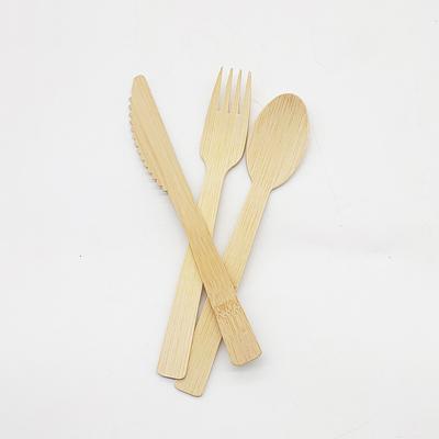 China China Factory Wholesale Eco-friendly Portable Spoon Fork Set Bamboo Cutlery Spoon Fork Knife Set for sale