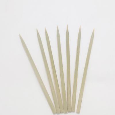 China Eco - Friendly Easily Cleaned Natural Flat Bamboo Skewer Grilling Barbecue Skewers For Party , Kitchen for sale