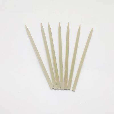 China Wholesale Natural Flat Easy Cleaned Kebab Bamboo Spits 15cm For Outdoor BBQ for sale