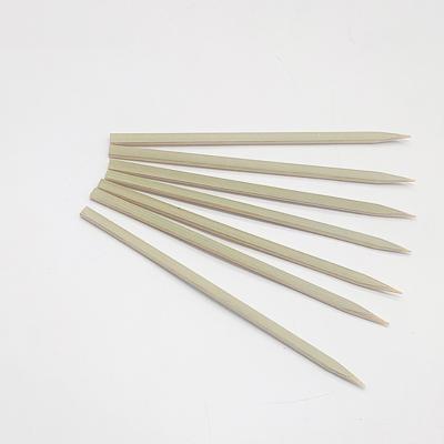 China Factory Wholesale 2022 Easily Cleaned Bamboo Flat For Barbecue Kebab Skeweres for sale