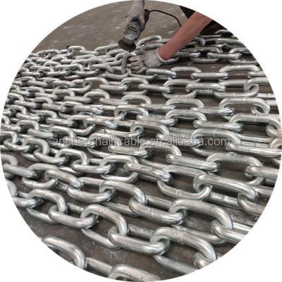 China Navy Studless Anchor Chain 44mm Anchor Chain Link Open Anchor Chain for sale