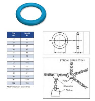 China Offshore Mooring Projects Offshore Mooring Rings Around Mooring Rings With BV Third for sale