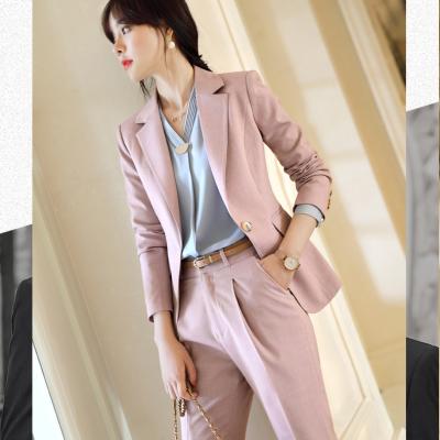 China 2 Piece Pink QUICK DRY Professional Business Workwear and Casual Suits for sale