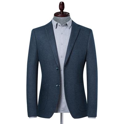 China Anti-wrinkle Men Slim Casual Blazer Autumn Fashion Solid Mens Wedding Social Suit Dress Coat Plus Size Male Business Suit Jacket for sale