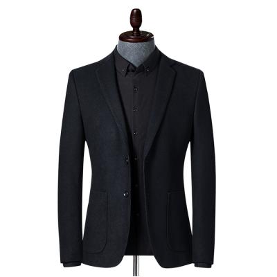 China 2020 High Quality Slim Anti-Wrinkle Tow Buttons Man Blazer Suits Black For Business Man Suit for sale