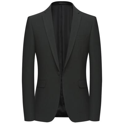 China Anti-wrinkle new product pure black long sleeve button men's suit professional men's suit for sale