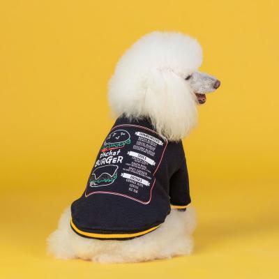 China Wholesale Stocked New Design 2021 Pet Clothing Factory High Quality Thick Warm Fleece Striping Dog Sweater Coat Autumn Winter Pets Jacket for sale