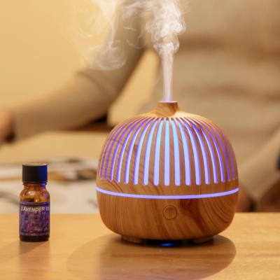 China Household Air Conditioning Appliances 180ML Aromatherapy Essential Oil Diffuser Wood Grain Mist Sprayer Ultrasonic Air Cool MI Humidifier for sale