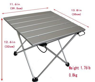China Lightweight Outdoor Garden Picnic Portable Folding Aluminum Camping Table for sale