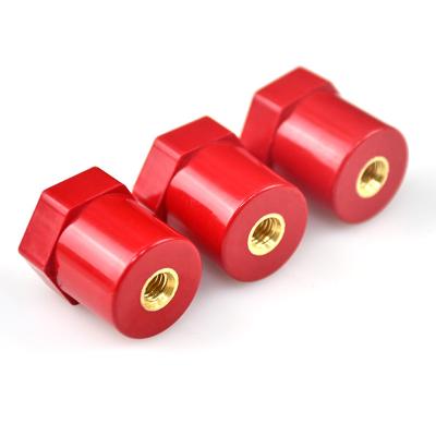 China Wholesale JYZ 20*25mm Busbar Insulator BCM M6 Factory Standoff High Voltage Material Red Pillar Insulator Factory for sale