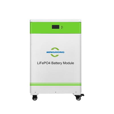 China Easy to move With wheels High Energy Density long cycle life New Design 48V200AH floor-mounted energy storage battery Home off-grid energy storage system Home energy storage battery for sale