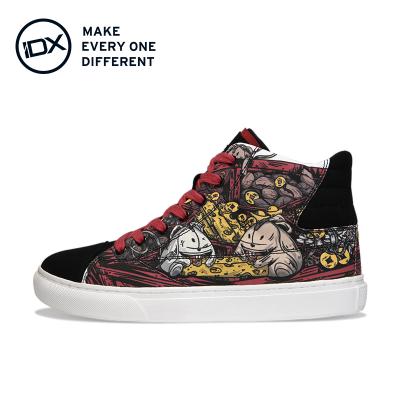 China 2021 IDX Fashion Designer Anti-slippery For Men Printed Mouse Custom One Pair Canvas Shoes for sale