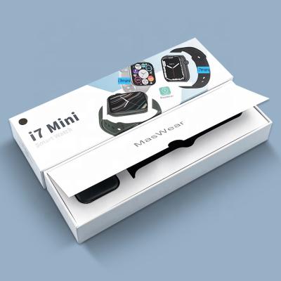 China Touch Screen 1.62 Inch Screen Reloj Mini i7 Wireless Charger Inteligente i7mini Series 7 Wireless Smart Watch for sale