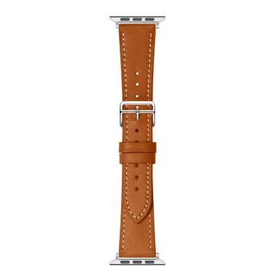 China 38mm 42mm Breathable Genuine Leather Watch Strap Band Bands Strap For Apple Watch Adapter For iWatch for sale