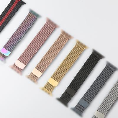 China Fashion & Luxury Smartwatch Strap Loop Stainless Steel Milanese Watch Band For Apple Watch Band 1/2/3/4/5/6/7/SE For iwatch for sale