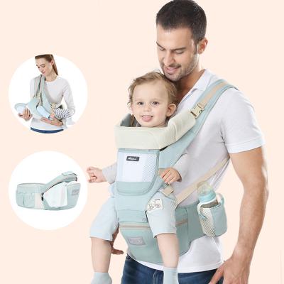 China 2021 Amazon Success Single Baby Carriers With Hip Seat Wholesale 6 In 1 Cotton Baby Wrap Carrier Backpack For Newborn for sale