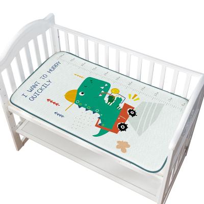 China Foldable Cute Breathable Crib Infant Summer Cooling Cushion Cooling Children Cartoon Baby Sleeping Mat for sale