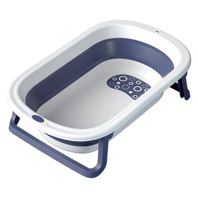 China Bath 2021 Newest Design Folding Tub Babies Set Baby Plastic Foldable Bathtub for sale