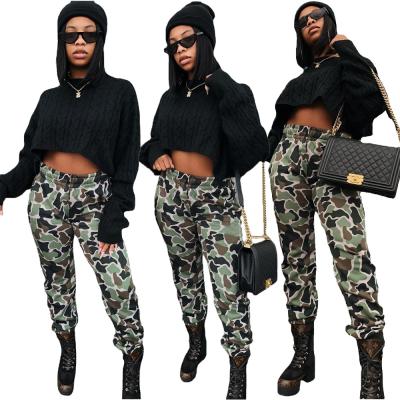 China Anti-wrinkle newcomer women fashion hip hop pants camouflage harem pants cool girl high street clothes for sale