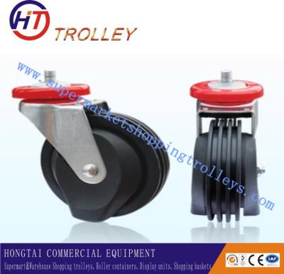 China Universal Elevator 5 Inch TPR Castors Shopping Trolley Spare Parts Four Sides for sale