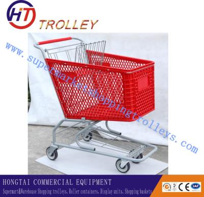 China Plastic Grocery Store Shopping Carts for sale